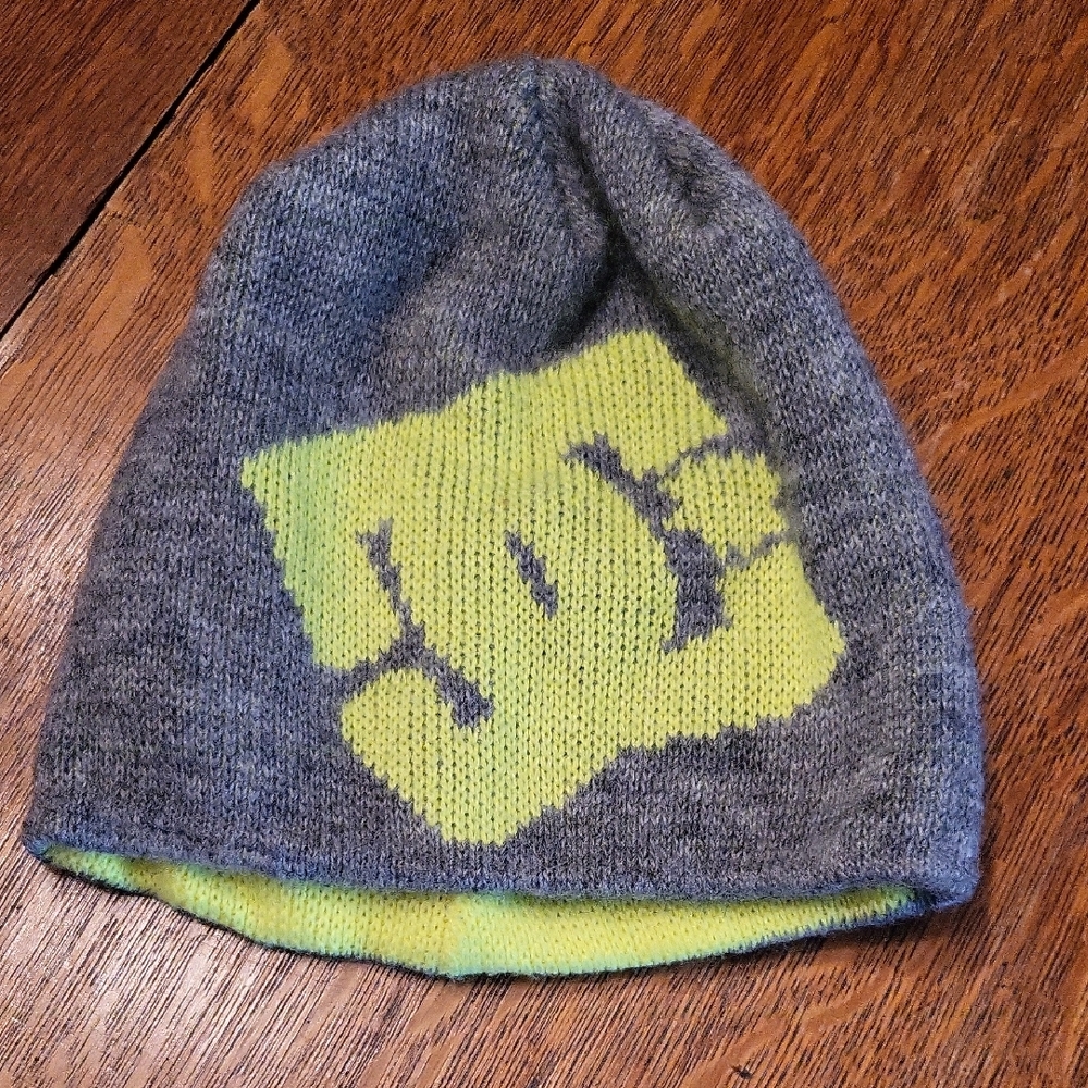 DC Gray and Yellow Beanie